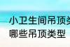 小卫生间吊顶类型有哪些 小卫生间有哪些吊顶类型