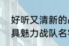 好听又清新的战队名字2022 霸气独具魅力战队名字