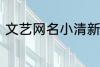 文艺网名小清新2个字 简短文艺昵称