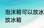 泡沫箱可以放冰箱吗 泡沫箱适不适合放冰箱