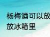 杨梅酒可以放冰箱里吗 杨梅酒能不能放冰箱里