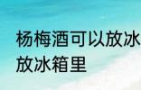 杨梅酒可以放冰箱里吗 杨梅酒能不能放冰箱里