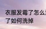 衣服发霉了怎么洗掉小妙招 衣服发霉了如何洗掉