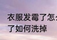 衣服发霉了怎么洗掉小妙招 衣服发霉了如何洗掉
