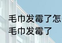 毛巾发霉了怎么洗掉小窍门 如何解决毛巾发霉了