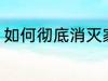 如何彻底消灭家中蚊子 如何消除蚊子