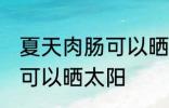 夏天肉肠可以晒太阳吗 夏天肉肠可不可以晒太阳