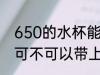 650的水杯能带上飞机吗 650的水杯可不可以带上飞机