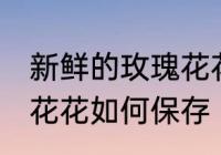 新鲜的玫瑰花花怎么保存 新鲜的玫瑰花花如何保存
