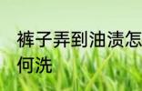 裤子弄到油渍怎么洗 裤子弄到油渍如何洗