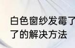 白色窗纱发霉了怎么办 白色窗纱发霉了的解决方法
