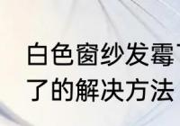 白色窗纱发霉了怎么办 白色窗纱发霉了的解决方法