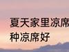 夏天家里凉席什么材质好 夏天家里哪种凉席好