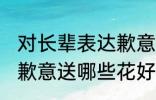 对长辈表达歉意送什么花 对长辈表达歉意送哪些花好